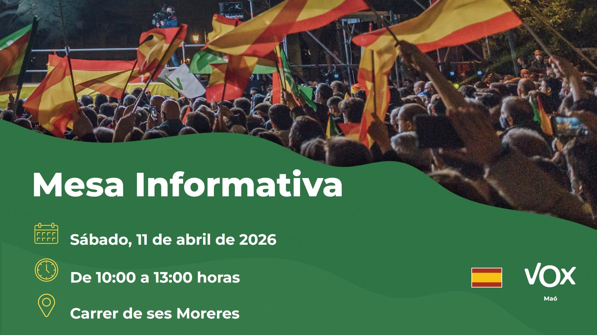 Mesa Informativa 11 de abril 2026 en Mao